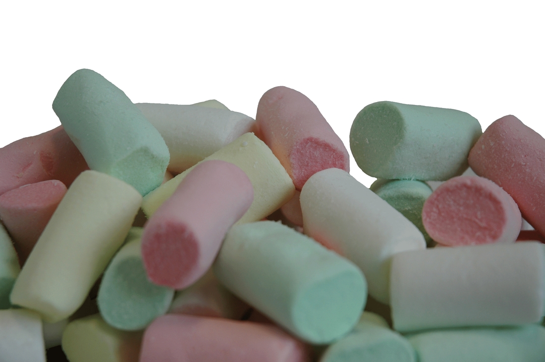 Tubes Mix 4 colours (D18/L30mm) marshmallow