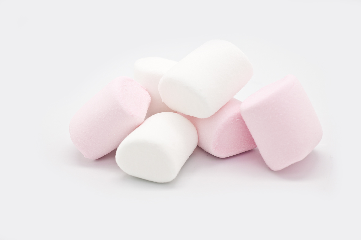 BBQ pink & white marshmallow