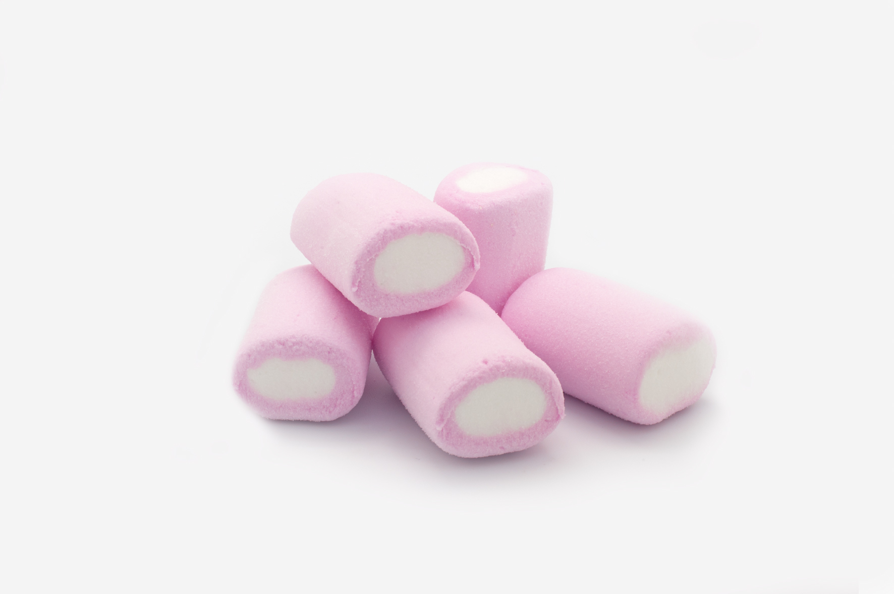 Centered Tubes pink & white marshmallow