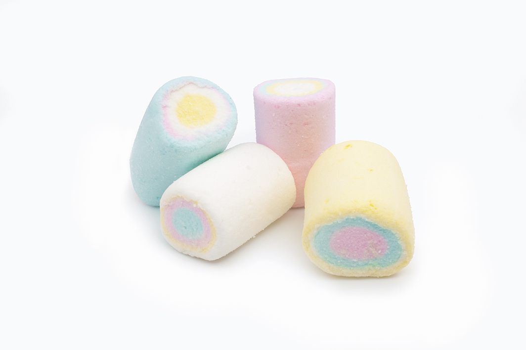 Rainbow circled (D30/L40mm) marshmallow