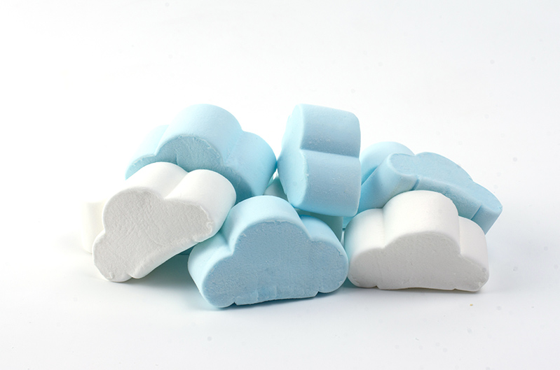 Clouds blue & white (5,17g) marshmallow