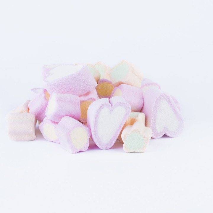 Hearts (5,17g) & Flowers mix (2,2g) marshmallow